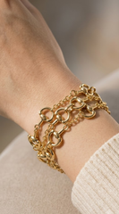 Cavelle Multi Chain Chain Toggle Bracelet - Gold
