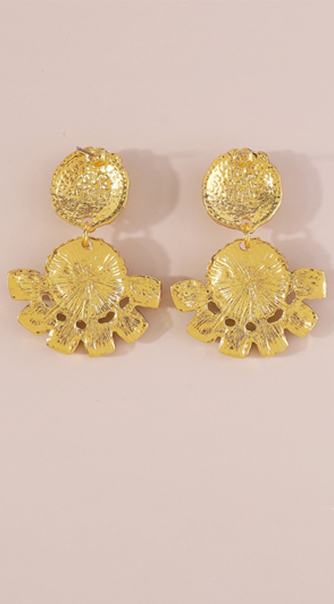 Cia Vintage Turquoise Drop Dangle Earrings - Gold