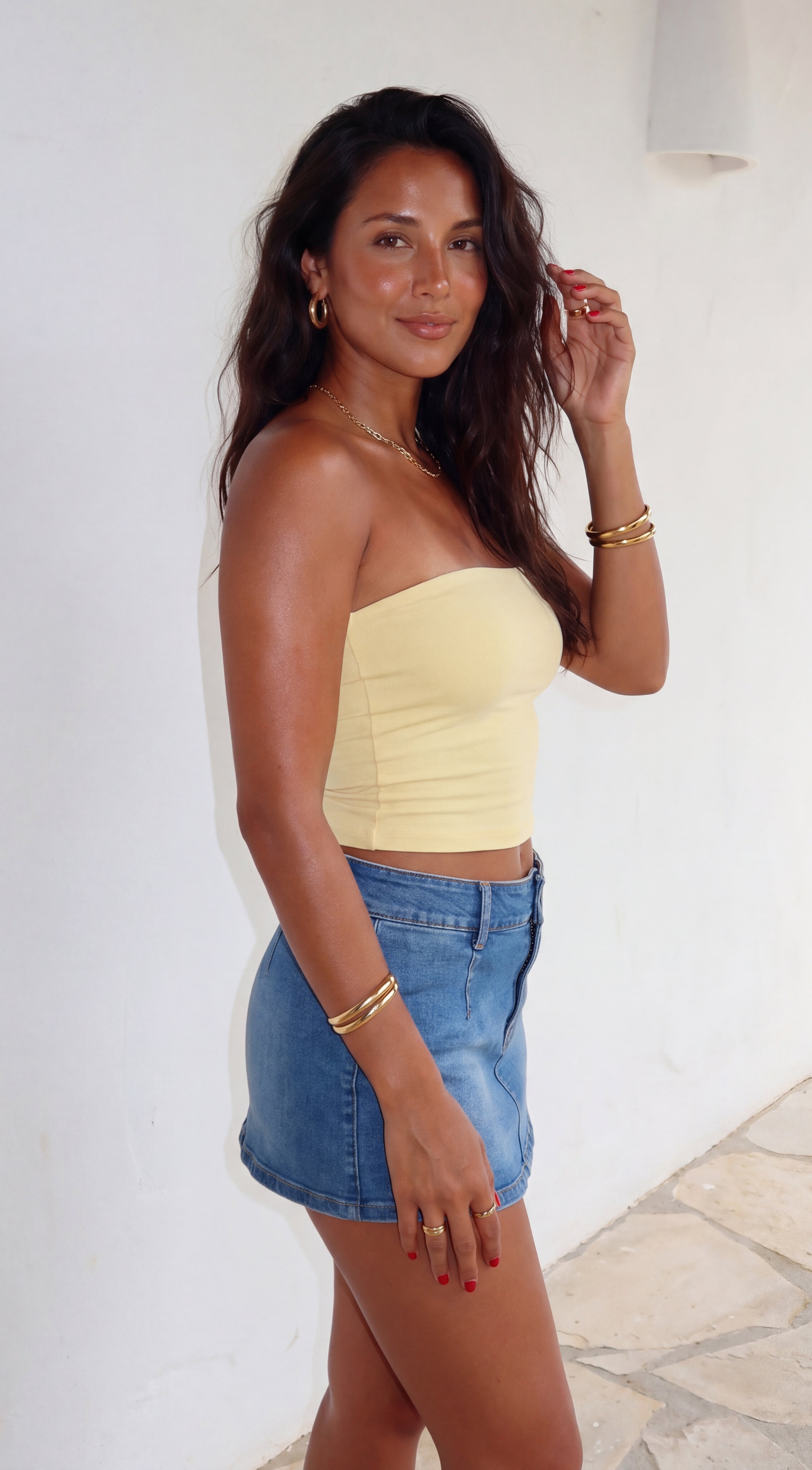 Arlie Tube Top - Light Yellow