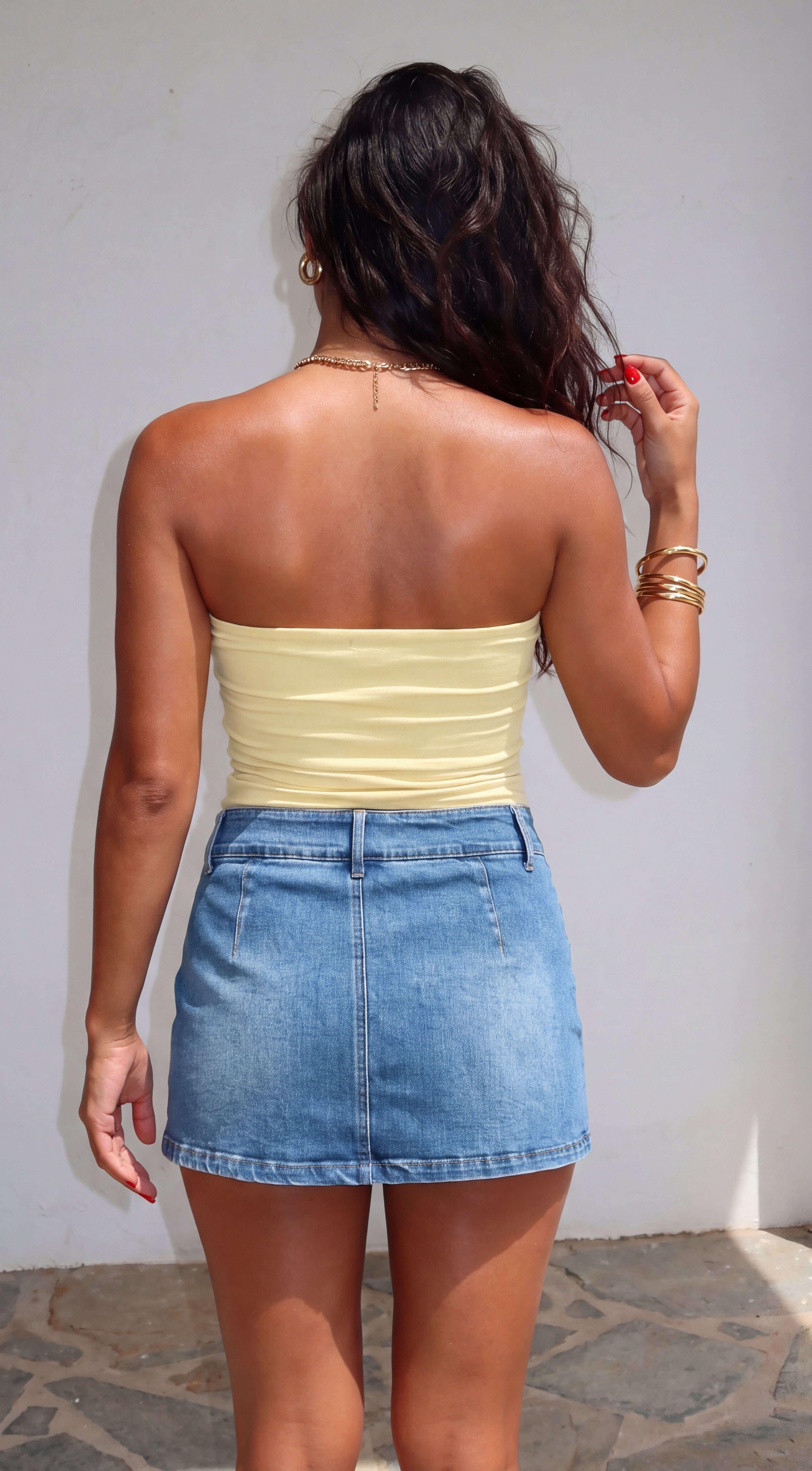 Arlie Tube Top - Light Yellow