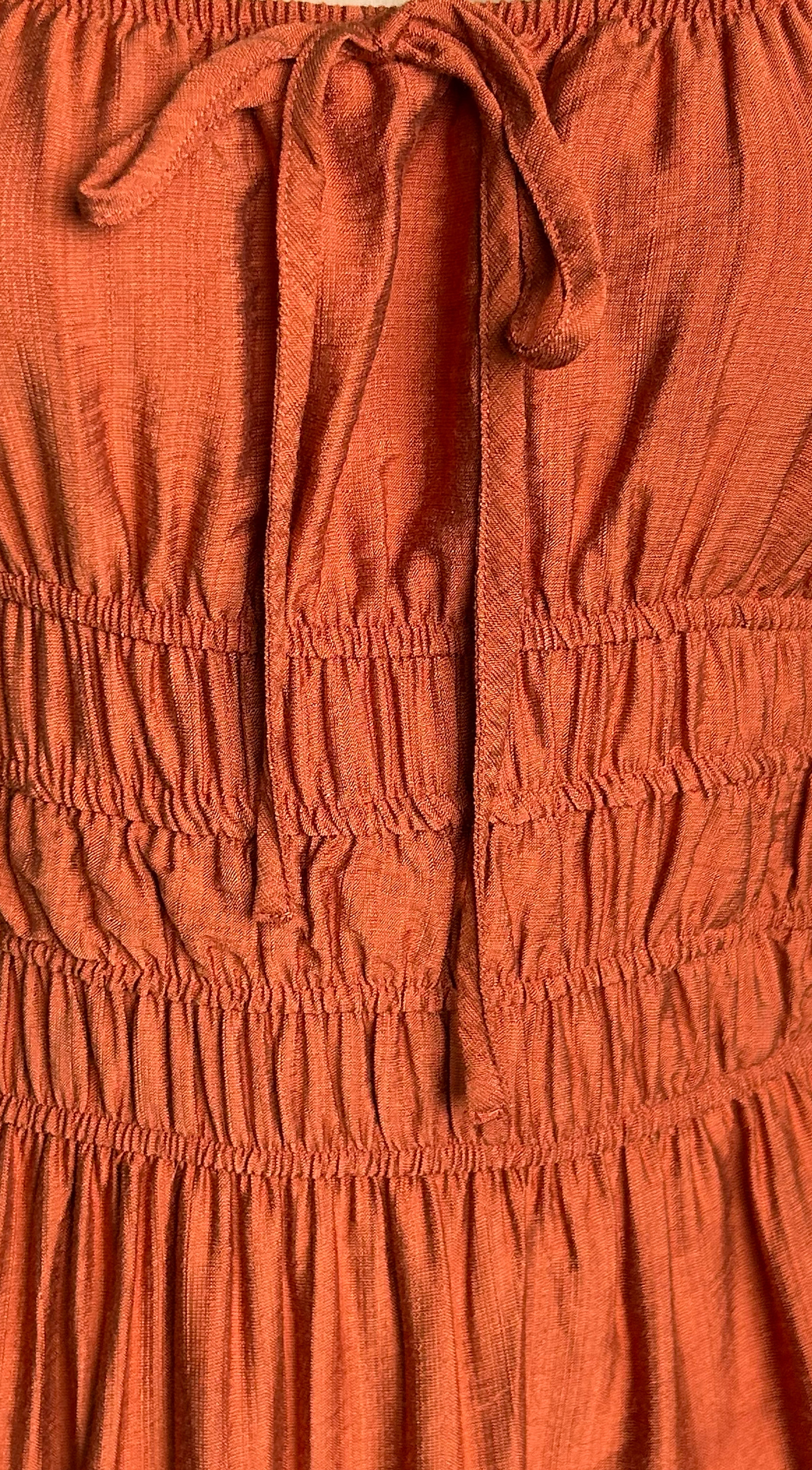 Celesta Midi Dress - Rust Brown
