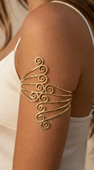 Angel Wing Arm Cuff Bracelet - Gold