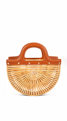 Belize Bamboo Handbag - Beige