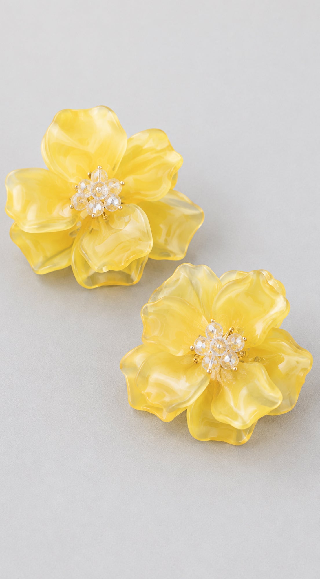 Amalfi Floral Earrings - Yellow